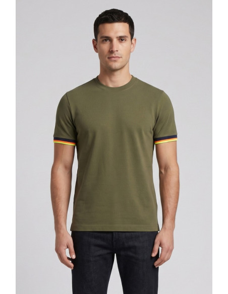 Markup t-shirt in piquet stretch con dettagli a contrasto MK1910025 [8510e303]