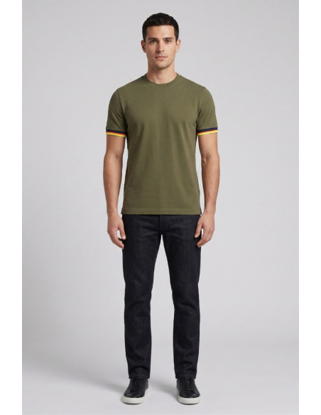 Markup t-shirt in piquet stretch con dettagli a contrasto MK1910025 [eb2b610a]