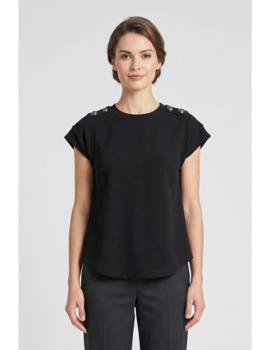 Markup t-shirt girocollo maniche a farfalla MW1610013 [bf40b4d8]