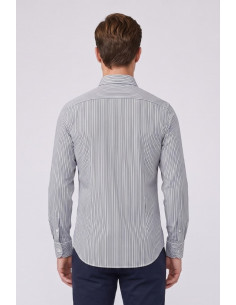 Markup camicia rigata in misto lino e cotone MK1930062 [1e34e11d] 2