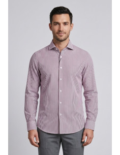 Markup camicia rigata in misto lino e cotone MK1930062 [132a64b2]