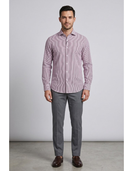 Markup camicia rigata in misto lino e cotone MK1930062 [7d11e6bb]