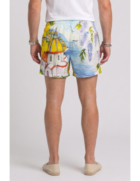 Markup bermuda mare con stampa all-over MK1971018 [95c6ecdc]