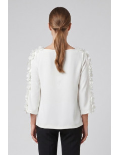 GM by Gai Mattiolo blusa con petali GM3849 [070d9fec] 2