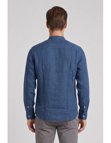 North Sails camicia con collo coreano in lino 664438 [624236b3]