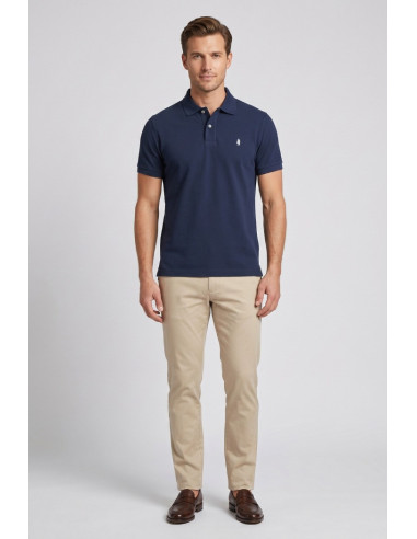 MCS polo in piquet di cotone con logo ricamato 14MPS001-02301 [fb095f48]