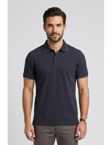 Guy polo in piquet con contrasti Cabrio781-pc M49903 [c7e7214b]