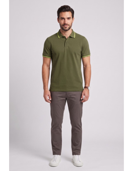 Guy polo in piquet con contrasti Cabrio781-pc M49903 [53a471a1]