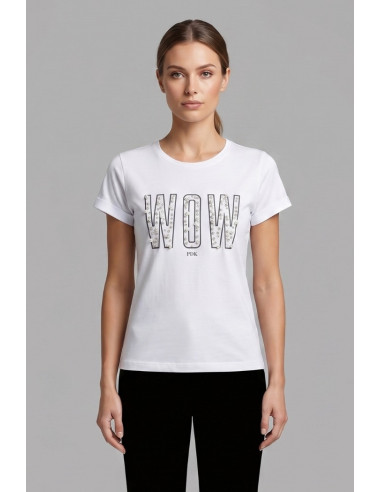 PDK t-shirt in jersey con stampa ed applicazioni 056933 [6a99e2aa]