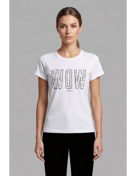 PDK t-shirt in jersey con stampa ed applicazioni 056933 [6a99e2aa]