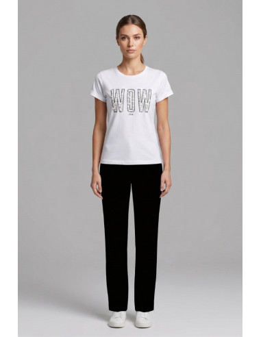 PDK t-shirt in jersey con stampa ed applicazioni 056933 [04a260a3]