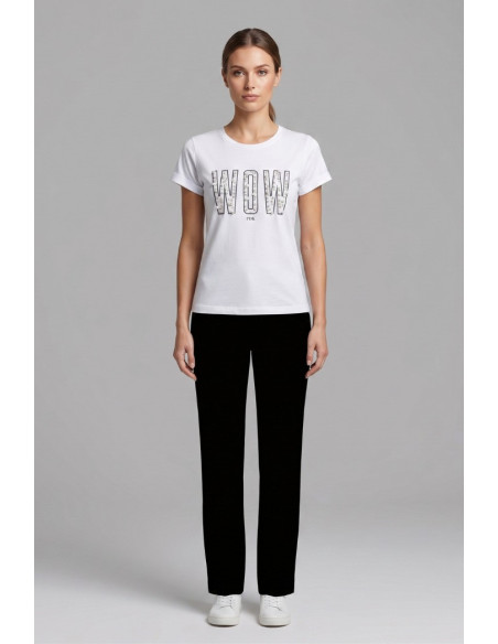 PDK t-shirt in jersey con stampa ed applicazioni 056933 [04a260a3]