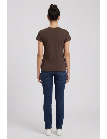 PDK t-shirt in jersey con perle e strass 056924 [92b02457]