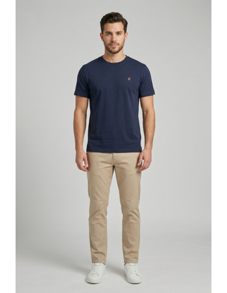 Beverly Hills Polo Club t-shirt in misto cotone e lino TS450030 [3c8425b5]
