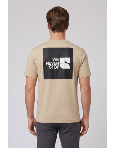 Urban Ring t-shirt in cotone con stampe fronte retro UR1110032 [943124a4]