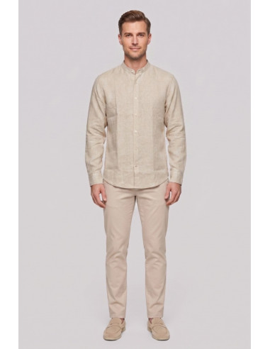 Urban Ring camicia coreana in lino UR1130019 [5a666aae]