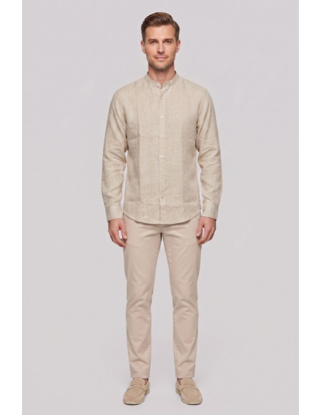 Urban Ring camicia coreana in lino UR1130019 [5a666aae]