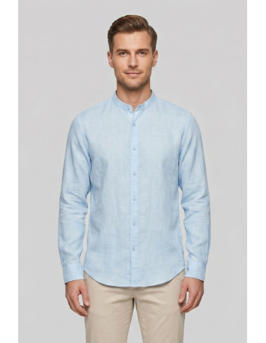 Urban Ring camicia coreana in lino UR1130019 [83c7857b]