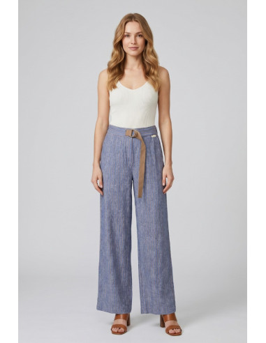 Markup pantalone in misto viscosa e lino MW1650101 [5c6195ca]