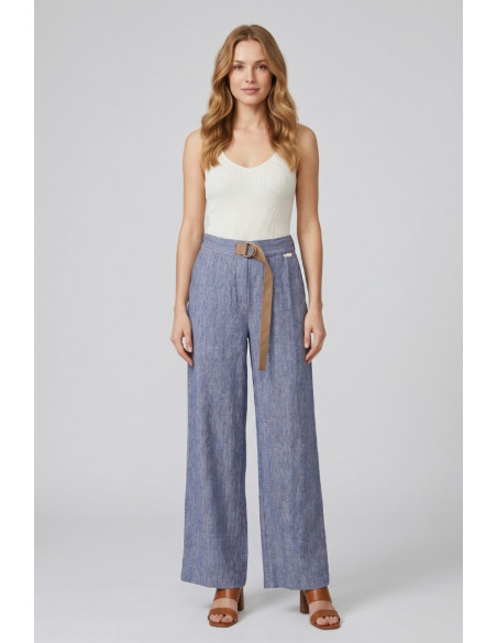 Markup pantalone in misto viscosa e lino MW1650101 [5c6195ca]