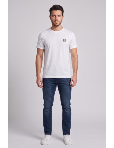 Datch t-shirt in cotone con patch logo DM8751 [baf37056]