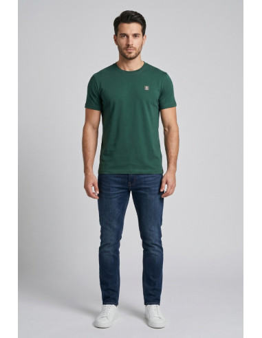 Datch t-shirt in cotone con patch logo DM8751 [384436d4]