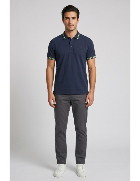Datch polo in piquet di cotone stretch DM9290 [59e0e24b]