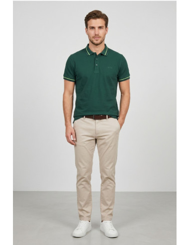 Datch polo in piquet di cotone stretch DM9290 [40491ecf]