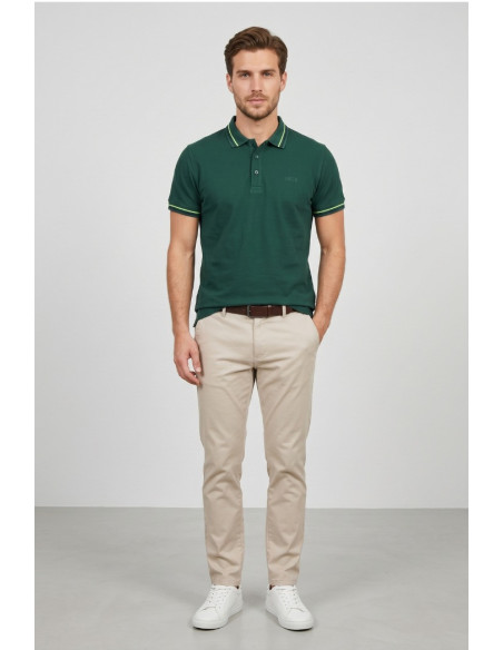 Datch polo in piquet di cotone stretch DM9290 [40491ecf]