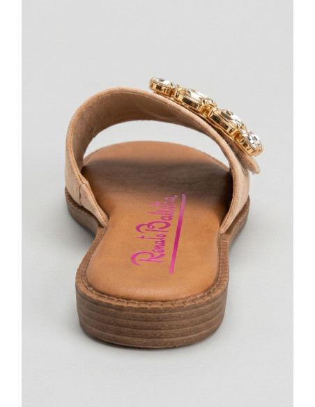 Renato Balestra ciabatta con applicazione pietre OU030 [78ff7fab]