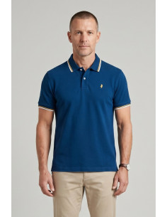 MCS polo in piquet cotone stretch con righe bicolore 14MPS054-02302 [8d0444de]