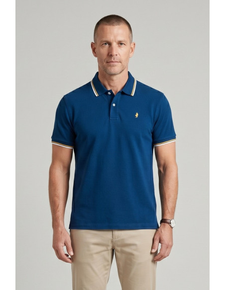 MCS polo in piquet cotone stretch con righe bicolore 14MPS054-02302 [8d0444de]
