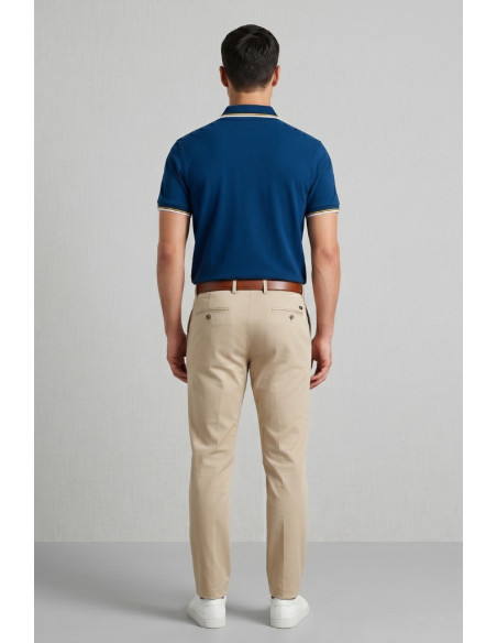 MCS polo in piquet cotone stretch con righe bicolore 14MPS054-02302 [542207d3]