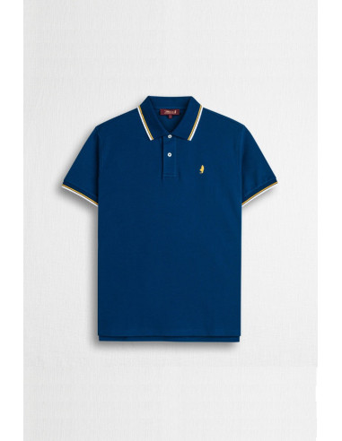 MCS polo in piquet cotone stretch con righe bicolore 14MPS054-02302 [e66f81c9]