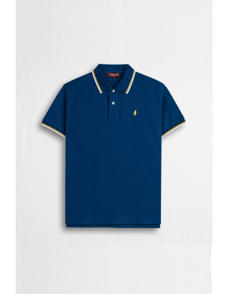 MCS polo in piquet cotone stretch con righe bicolore 14MPS054-02302 [e66f81c9]