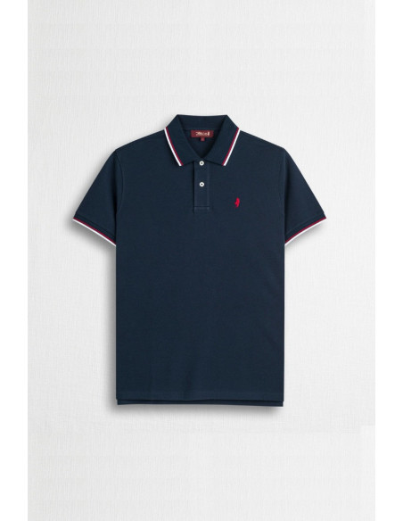 MCS polo in piquet cotone stretch con righe bicolore 14MPS054-02302 [ce2808b9]
