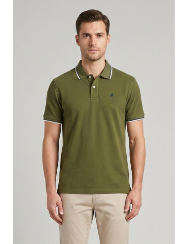 MCS polo in piquet cotone stretch con righe bicolore 14MPS054-02302 [5f3b1f4d]