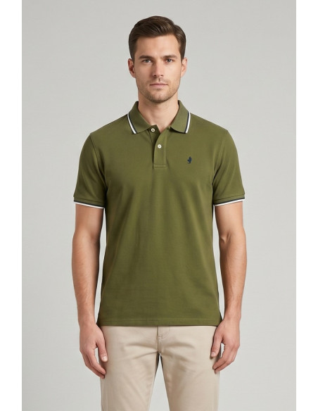 MCS polo in piquet cotone stretch con righe bicolore 14MPS054-02302 [5f3b1f4d]