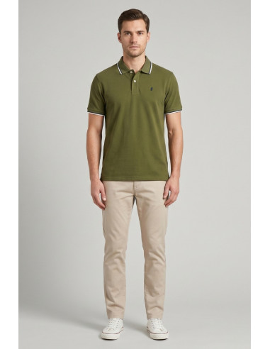 MCS polo in piquet cotone stretch con righe bicolore 14MPS054-02302 [31009d44]