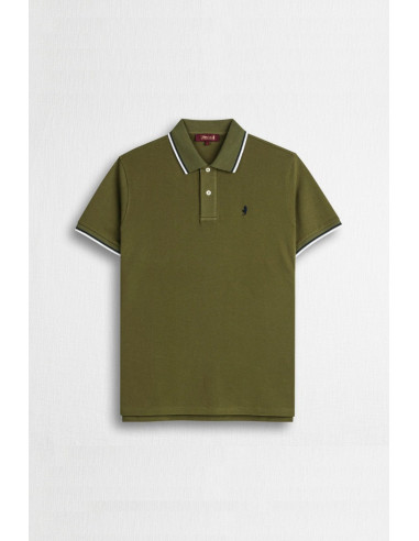MCS polo in piquet cotone stretch con righe bicolore 14MPS054-02302 [3450da5a]