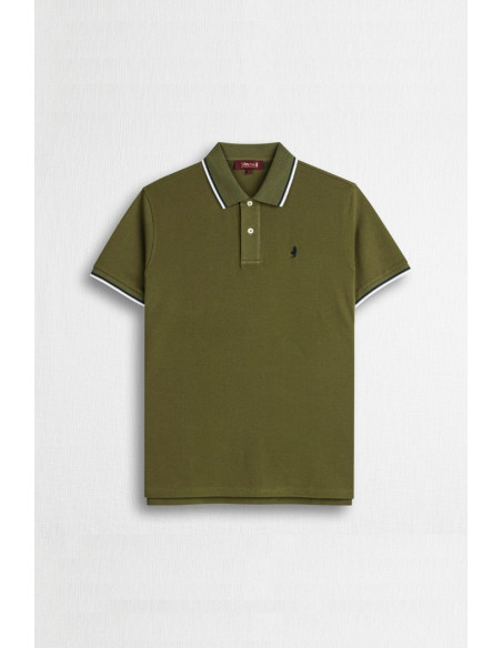 MCS polo in piquet cotone stretch con righe bicolore 14MPS054-02302 [3450da5a]