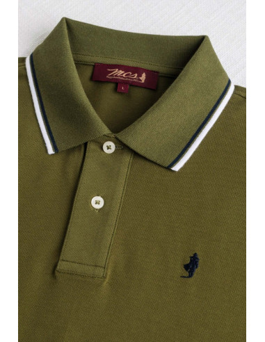 MCS polo in piquet cotone stretch con righe bicolore 14MPS054-02302 [834d1b5e]