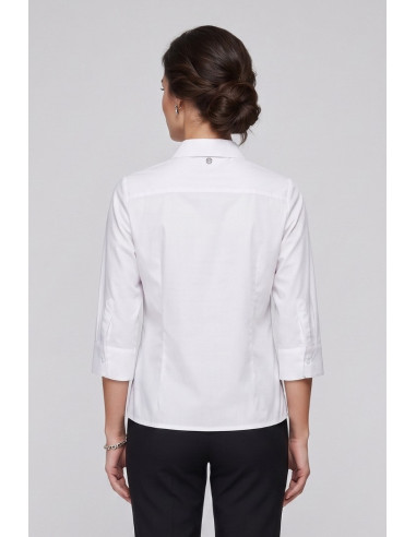 Fresh Flower camicia da donna in popeline di cotone con strass fd625 [296610bf]
