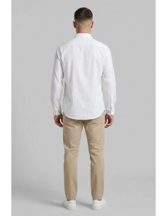MCS camicia botton down in lino con logo ricamato 14MSH200-02608 [c82efdcb] 2
