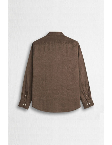 MCS camicia botton down in lino con logo ricamato 14MSH200-02608 [4d5a5433]