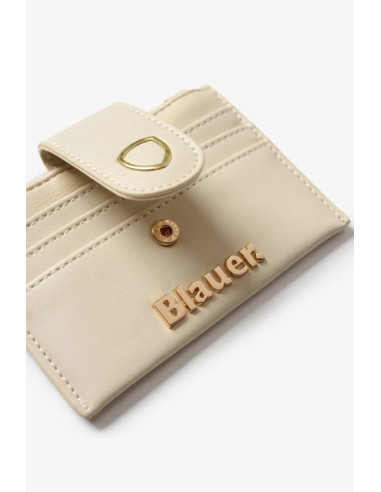Blauer portacarte in ecopelle S6DIN01 [19ceff6a]