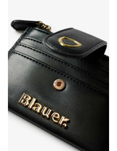 Blauer portacarte in ecopelle S6DIN01 [ebea04eb] 2