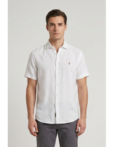 MCS camicia mezza manica in lino 14MSH207-02608 [b023d5d0]
