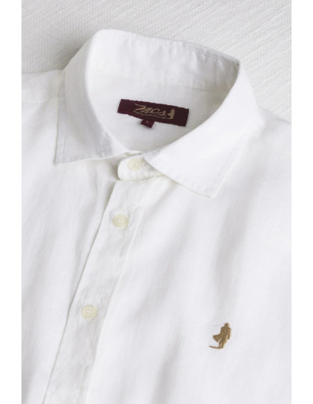 MCS camicia mezza manica in lino 14MSH207-02608 [b57392ce]