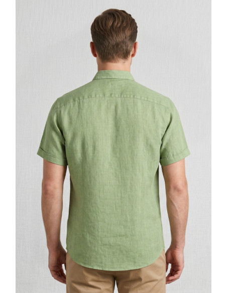 MCS camicia mezza manica in lino 14MSH207-02608 [ebb2d05f]